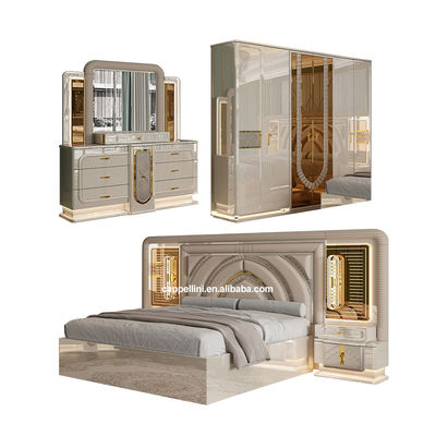Modern king Size Luxury Furniture Bedroom Sets Wooden Frame Classic Double Bed Room Wood Complete Home Bedroom Furniture Set