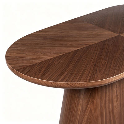 Salle Manger Compleet 6 plaatsen Moderne eetkamermeubelen Ovale Houten Eettafel 6 zitplaatsen Huis Restaurant Eettafel Set