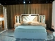 De houten MDF van de het Meubilairopmaker van de Huisslaapkamer Koning Bed Oak Grey White Sets Full Size