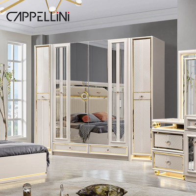 Luxe houten frame king size lederen slaapkamer sets dubbele huis koningin hout modern full bedroom meubels set
