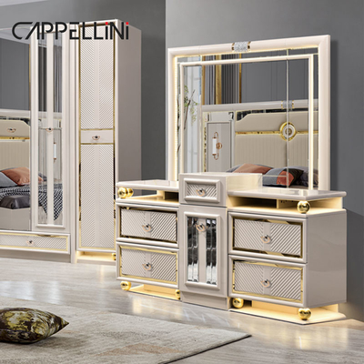 Luxe houten frame king size lederen slaapkamer sets dubbele huis koningin hout modern full bedroom meubels set