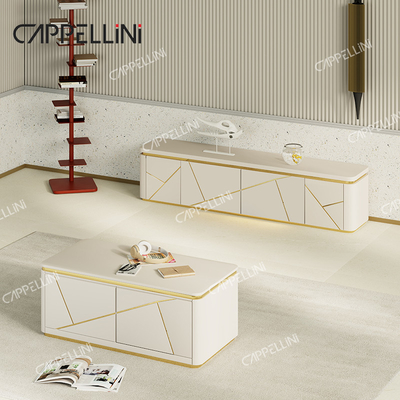 Modern ontwerp Eettafel 4 stoelen Set 6 zitplaatsen Huismeubelen Woonkamer Luxe Marmeren lei boven Eettafel Set