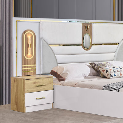 Foshan Groothandel King Size Bedroom Sets Meubelen Hout Dubbelbed Moderne Luxe Houten Frame Volledige Home Bedroom Meubels Set