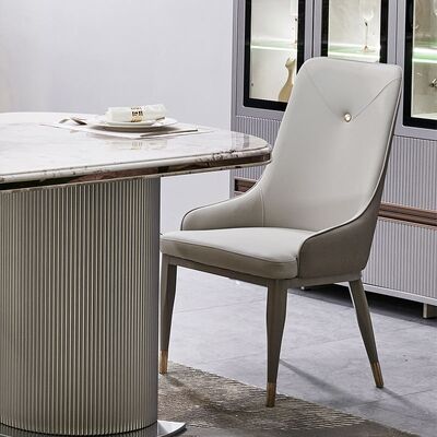 Volledige Luxe Houten Eetkamer Set 6 zitplaatsen Huismeubelen Luxe Grote Hout Moderne Marmeren Eettafel Set 4 Stoelen