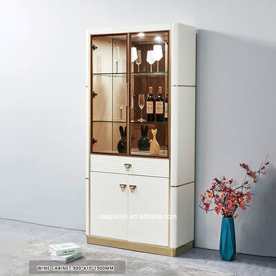 Witte moderne luxe eettafel met 6 zitplaatsen Houten eettafelmeubelen Compleet huis Houten raam Eettafel met 4 stoelen