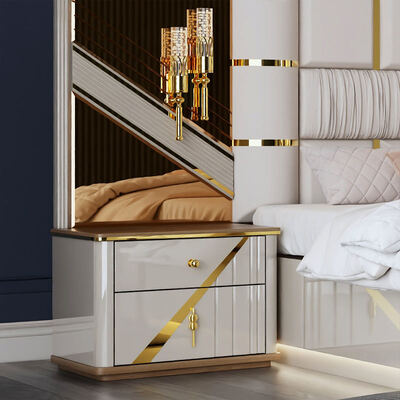 Groothandel Turkse complete luxe slaapkamer sets Home Storage Dubbelbedroom Houten frame King Size Moderne slaapkamer meubels set