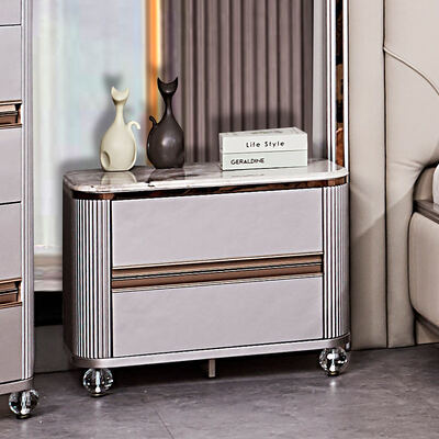 Contemporary Luxury Leather Double Bed Complete Bedroom Sets Master Room Houten Frame Modern King Size Bedroom Meubels Set