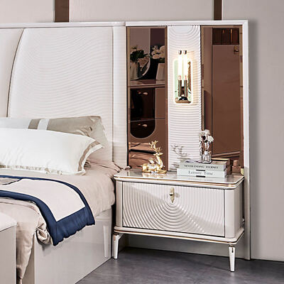 Houten Luxe Lederen King Size Bed Volledige Slaapkamer Sets Dubbele Volwassen Kamer Houten Frame Compleet Modern Luxe Slaapkamer Meubelset