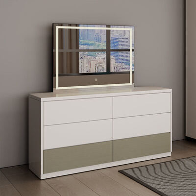 King Size Complete Master Bedroom Set in klassiek hout met opslagruimte, gezellige minimalistische luxe moderne slaapkamermeubilair