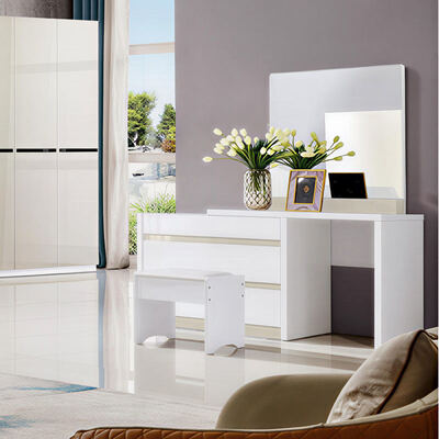 Houten King Size slaapkamermeubels met opslag Minimalistisch Gezellig Hoogwaardige Master Suite Luxe Moderne