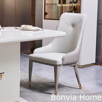 Moderne witte houten luxe eetkamer sets 6 zitplaatsen compleet huis meubilair opslag grote houten eetkamer tafel en stoelen set