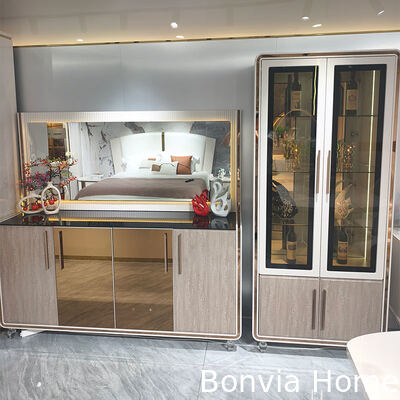 Modern Luxe House Houten Eettafel Set 6 zitplaatsen Stoelen Rechthoekig Huis Restaurant Compleet Eetkamer Meubels Set