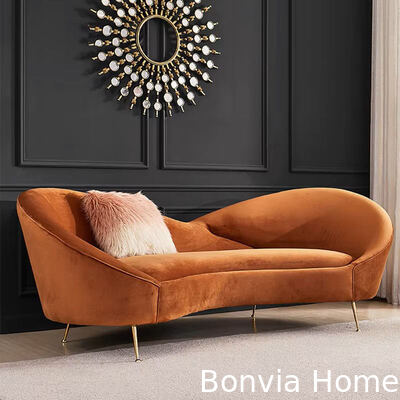 Modern Design 3 Seater Leisure Couch Living Room Sofa Set Sectional Home Furniture Luxury Lounge Velvet Fabric Sofa