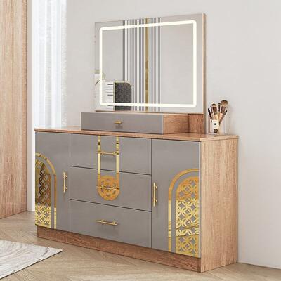 Chambre a Coucher Compleet Turkse slaapkamer sets king size slaapkamer dubbele houten frame goedkoop luxe moderne slaapkamer meubels set