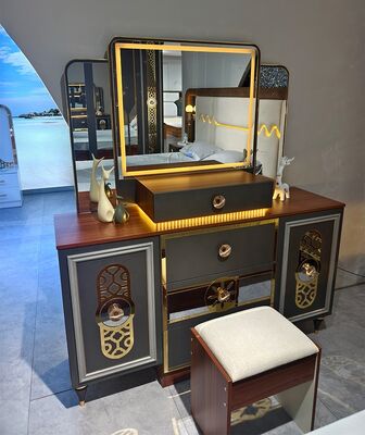 Foshan Wholesale Luxe Complete Bedroom Sets 5 Pieces King Size Bed Suite Houten Frame Turkse Moderne Bedroom Meubels Set
