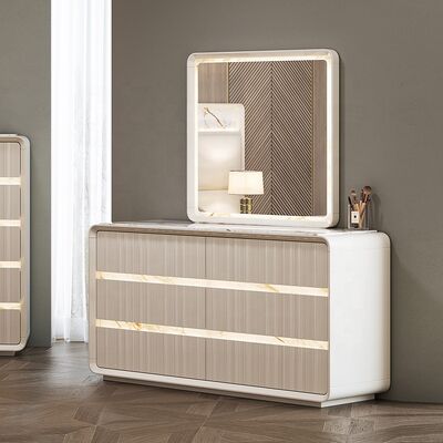 Groothandel Moderne slaapkamermeubilair Home Master Room Hotel Appartement Houten raam King Grootte Moderne luxe slaapkamer sets