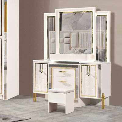 Goedkope slaapkamermeubilair sets luxe Italiaanse slaapkamer set lederen hoofdbord