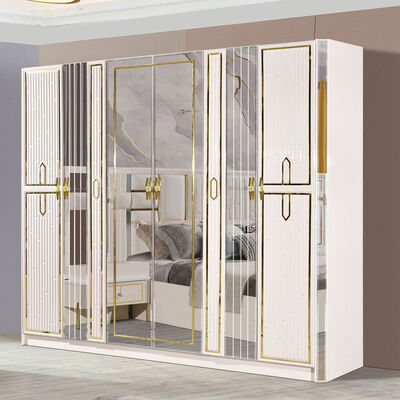 Goedkope slaapkamermeubilair sets luxe Italiaanse slaapkamer set lederen hoofdbord