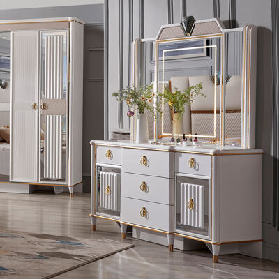 Moderne fluwelen hoed bed Houten king size sets Bedmeubelen Queen bedden Full Cabinet Bedroom Set