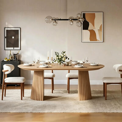 Ensemble De Table Manger Moderne uitbreidbare eettafel Set 6 zitplaatsen Eetkamermeubilair Houten opvouwbare eettafel 4 stoelen
