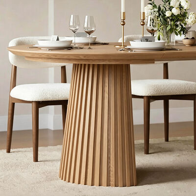 Ensemble De Table Manger Moderne uitbreidbare eettafel Set 6 zitplaatsen Eetkamermeubilair Houten opvouwbare eettafel 4 stoelen