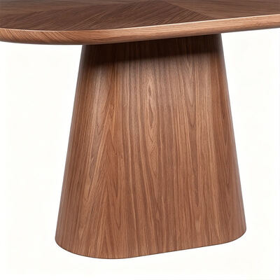 Salle Manger Compleet 6 plaatsen Moderne eetkamermeubelen Ovale Houten Eettafel 6 zitplaatsen Huis Restaurant Eettafel Set