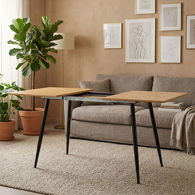 Goedkope groothandel minimalistische opvouwbare eettafel eetkamer meubels huis keuken houten moderne uitschuifbare eettafel