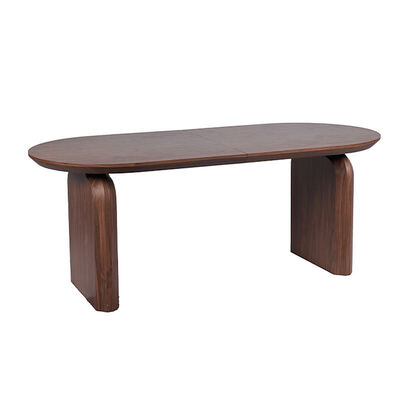 Moderne houten opvouwbare uitbreidbare eettafel Eetkamermeubilair Noorder Huisrestaurant Luxe uitbreidbare eettafel set