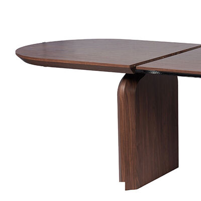 Moderne houten opvouwbare uitbreidbare eettafel Eetkamermeubilair Noorder Huisrestaurant Luxe uitbreidbare eettafel set