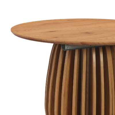 Moderne houten opvouwbare uitbreidbare eettafel Eetkamermeubilair Noorder Huisrestaurant Luxe uitbreidbare eettafel set