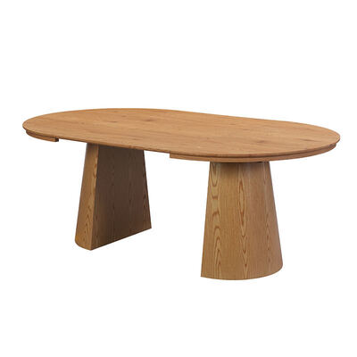 Minimalistische ronde uitschuifbare eettafel Houten eetkamermeubilair Opvouwbaar ruimtebesparend huis Moderne opvouwbare eettafel