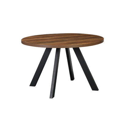 Groothandel moderne houten uitschuifbare eettafel Opklapbare eetkamermeubels Eenvoudige ronde verstelbare uitbreidbare eettafel