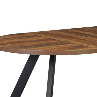 Groothandel moderne houten uitschuifbare eettafel Opklapbare eetkamermeubels Eenvoudige ronde verstelbare uitbreidbare eettafel
