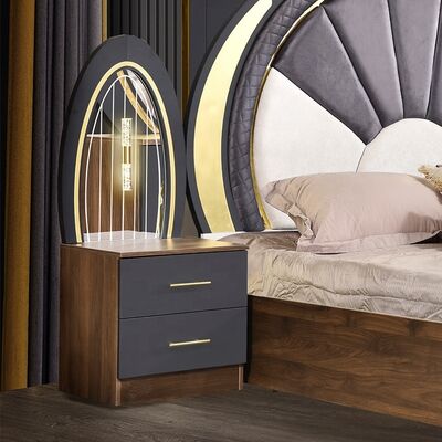 Slaapkamer in Turkse stijl Luxe king size Bed Home Master Room Houten frame Contemporary Complete Modern Bedroom Meubels Set