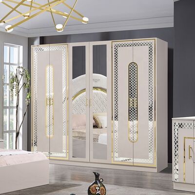Compleet Slaapkamer Meubelset Kingsize Bed Slaapkamer Suite Houten Frame Moderne Luxe Slaapkamer Meubelset