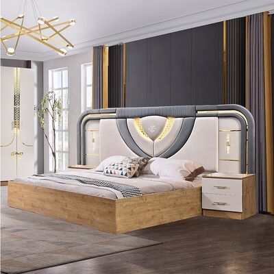 Slaapkamer Set Met Kledingkast En Kaptafel Turkse Meubels Luxe Kingsize Bed Houten Moderne Slaapkamer Meubelset