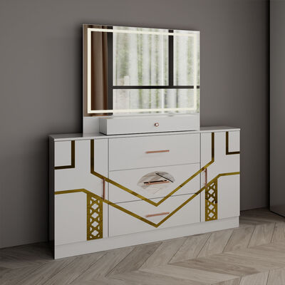 Groothandel Modern Design Dubbel Leer King Bed Kledingkast Commode Volledige Set Huis Houten Queen Size Luxe Meubels Slaapkamer Sets