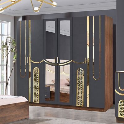 2026 Turkse Stijl Luxe Slaapkamer Set King Size Bed Suite Master Kamer Houten Frame Goedkope Groothandel Moderne Slaapkamer Meubelset