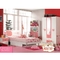 MDF Pu Glas Roze Prinses Solid Wood Bed met de Reeks van het Ladenbed