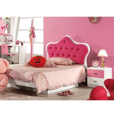 De Slaapkamermeubilair van Cabrinimeisjes met Bureau Roze Prinses Bed 1280*2050mm