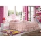 Het roze Houten Comité Hoog Mickey Mouse Children Bedroom Sets polijst het Schilderen
