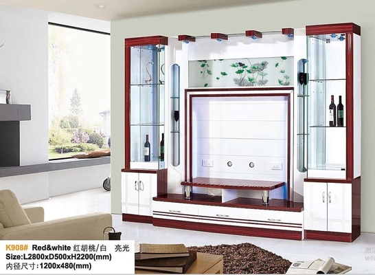 Wandgemonteerde automatische tv-liftkast Witte verborgen pop-up open haard