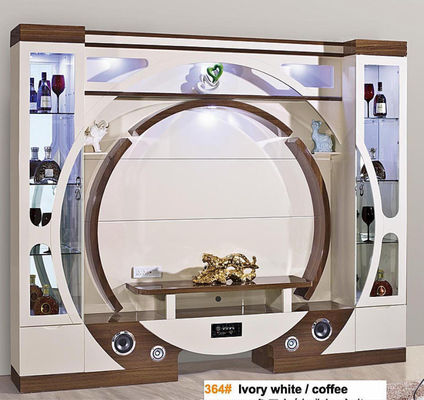 E1 MDF-plaat Automatische lift Witte tv-liftkast Verborgen pop-up open haard